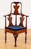 Queen Anne mahogany corner chair