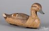 Carved and painted widgeon decoy
