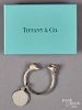 Tiffany & Co. bull and bear key ring with charm