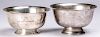 Two Paul Revere reproduction sterling silver bowls