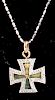 John Brogdon 18K Gold Diamonds Maltese Cross Chain