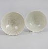 Two Chinese Qingbai Glazed Porcelain Bowls