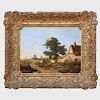 Alexis DaligÌ© de Fontenay (1813-1892): Rural Landscape with a Distant Castle