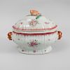 Chinese Export Porcelain Famille Rose Tureen and Cover