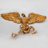 Swedish Neoclassical Carved Giltwood Eagle Wall Mount