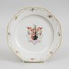 Chinese Export Porcelain Octagonal Armorial Plate