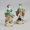 Pair of Chelsea Porcelain Figures of a Huntsman and Companion