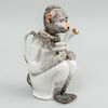Meissen Monkey Form Teapot and Cover