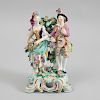 Bow Porcelain Figure Group of Young Musicians