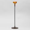 Tiffany & Co. Bronze and Favrile Glass Candlestick