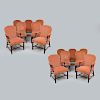 Set of Fourteen George III Style Mahogany Dining Chairs 