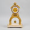 Louis XVI Style Gilt-Bronze-Mounted Marble Mantle Clock