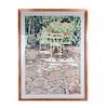David Lloyd Glover (N. Victoria, Columbia Británica Canadá, 1949 - ) The enchanted patio Firmada. Serigrafía a 60 tintas 50 / 150