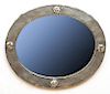 ENGLISH ARTS AND CRAFTS HAND-HAMMERED PEWTER MIRROR