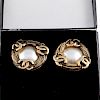 Chanel Vintage Clip-on Earrings with box