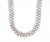 Sterling silver mesh link chain necklace