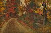 JOHN JOSEPH ENNEKING, (American, 1841-1916), Autumn Landscape, oil on board, 8 x 12 in., frame: 14 1/4 x 18 1/4 in.