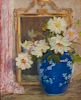ABBOTT FULLER GRAVES, (American, 1859-1936), Flowers in a Blue Vase, pastel, sight: 28 x 23 in., frame: 35 x 30 in.