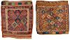 Two Jaff Kurd Bagfaces, Persia, ca. 1900; 2 ft. x 2 ft. 4 in. and 2 ft. 5 in. x 2 ft. 2 in.