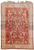 Silk Tabriz Tree of Life Rug, Persia, late 19th century; 6ft. x 4 ft. 3 in., numbered