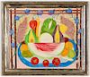 Seneque Obin (Haitian/Cap-Haitien, 1893-1977) "Still life with Fruit"