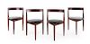 Hans Olsen, (Danish, 1902-1983), Set of Four Dining Chairs Frem Rojle, Denmark
