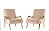 * After Jean Michel Frank, American, Late 20th Century, Pair of Rockefeller Lounge Chairs