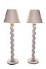 * After Jean Michel Frank, American, Late 20th Century, Custom Pair of Standard Lamps Donghia, USA