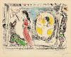 Marc Chagall (Russian/French, 1887-1985)  Femme avec parapluie