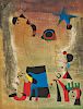 After Joan Miró (Spanish, 1893-1983)  Le chien bleu