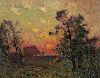 William Jurian Kaula (American, 1871-1953)  Sunset in Normandy