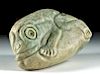 Large Olmecoid Jade Frog Carving