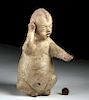 Olmec Pottery Baby Figure w/ Dance-like Pose