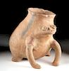 Large Costa Rican Pottery Frog Jar