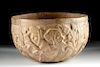 Rare Veracruz Carved Pottery Bowl