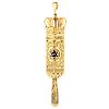 14K Gold Torah Pendant