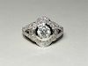 FINE Platinum 1.03ct Diamond Ladys Engagement Ring