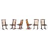 MIRA NAKASHIMA Set of six Conoid chairs