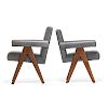 PIERRE JEANNERET Two Committee armchairs