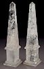 Pr. Rock crystal obelisks