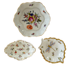 Three Porcelain Floral Dishes 