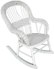 Miniature Childs Wicker Rocking Chair