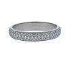 Cartier Pave Diamond 18k Gold Eternity Wedding Band Ring