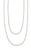 A Platinum, Diamond and Pearl Station Necklace, Morelle Davidson, 8.50 dwts.