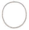A Platinum and Diamond Necklace, 55.90 dwts.