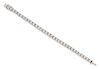 A Platinum and Diamond Line Bracelet, Micheletto, 19.90 dwts.