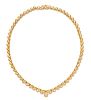 An 18 Karat Yellow Gold and Diamond Necklace, 37.10 dwts.