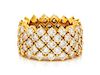 A Yellow Gold and Diamond Flexible Eternity Band, 8.20 dwts.