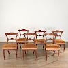 (6) Anglo-Indian hardwood side chairs