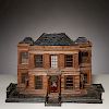 Antique architectural model of a manor house